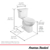 [760AA101.020] Cadet® Ovation Two-Piece 1.28 gpf/4.8 Lpf Chair Height Elongated Toilet With Seat - White
