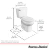 [3332DB101CR.020] Reliant Two-Piece 1.28 gpf/4.8 Lpf Standard Height Round Front 10-Inch Rough Toilet with Seat - White