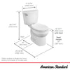 [3332128S.020] Reliant Two-Piece 1.28 gpf/4.8 Lpf Standard Height Round Front Toilet with Seat - White