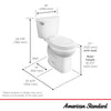 [3472128.020] Mainstream Two-Piece 1.28 gpf/4.8 Lpf Chair Height Round Front Toilet with Seat - White
