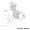 [717AA101S.020] Esteem VorMax Two-Piece 1.28 gpf/4.8 Lpf Chair Height Elongated Toilet less Seat - White
