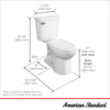 [745AA101.020] Homestead VorMax Two-Piece 1.28 gpf/4.8 Lpf Chair Height Elongated Toilet with Seat - White