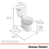 [765AB101.020] Edgemere Two-Piece 1.28 gpf/4.8 Lpf Chair Height Elongated 10-Inch Rough Toilet with Seat - White