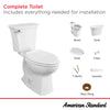 [765AA151.020] Edgemere Two-Piece 1.28 gpf/4.8 Lpf Chair Height Elongated Lined Toilet with Seat - White