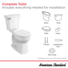 [765BA101.020] Edgemere Two-Piece 1.28 gpf/4.8 Lpf Chair Height Round Front Toilet with Seat - White
