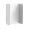 [2951SWT32.020] Aspirations 60 x 32 x 84-Inch Vertical Tile Shower Wall Set - White