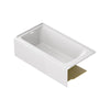 [2964202.020] Aspirations 60 x 32-Inch Integral Apron Bathtub With Left-Hand Drain - White
