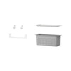 [7194000.020] Aspirations Customizable Shelving 5-Piece Accessories Kit - White