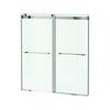 [AM00853400.213] Aspirations 60 x 60-Inch Frameless Sliding Bathtub Door - Silver Shine
