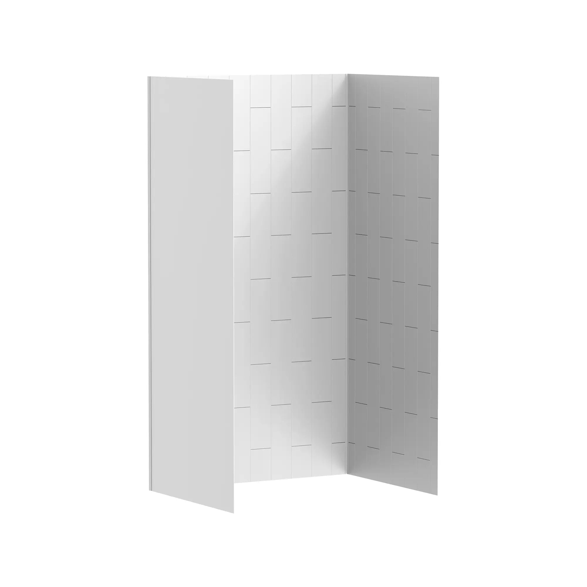 Aspirations 48 x 36 x 84-Inch Vertical Tile Shower Wall Set // WHITE // 193174_Aspirations_SiloRight_2951SWT48.020_0001_APRIL2023_0_CDNwebp_8c240195-209f-4fe7-aa44-19e30982aafd.webp