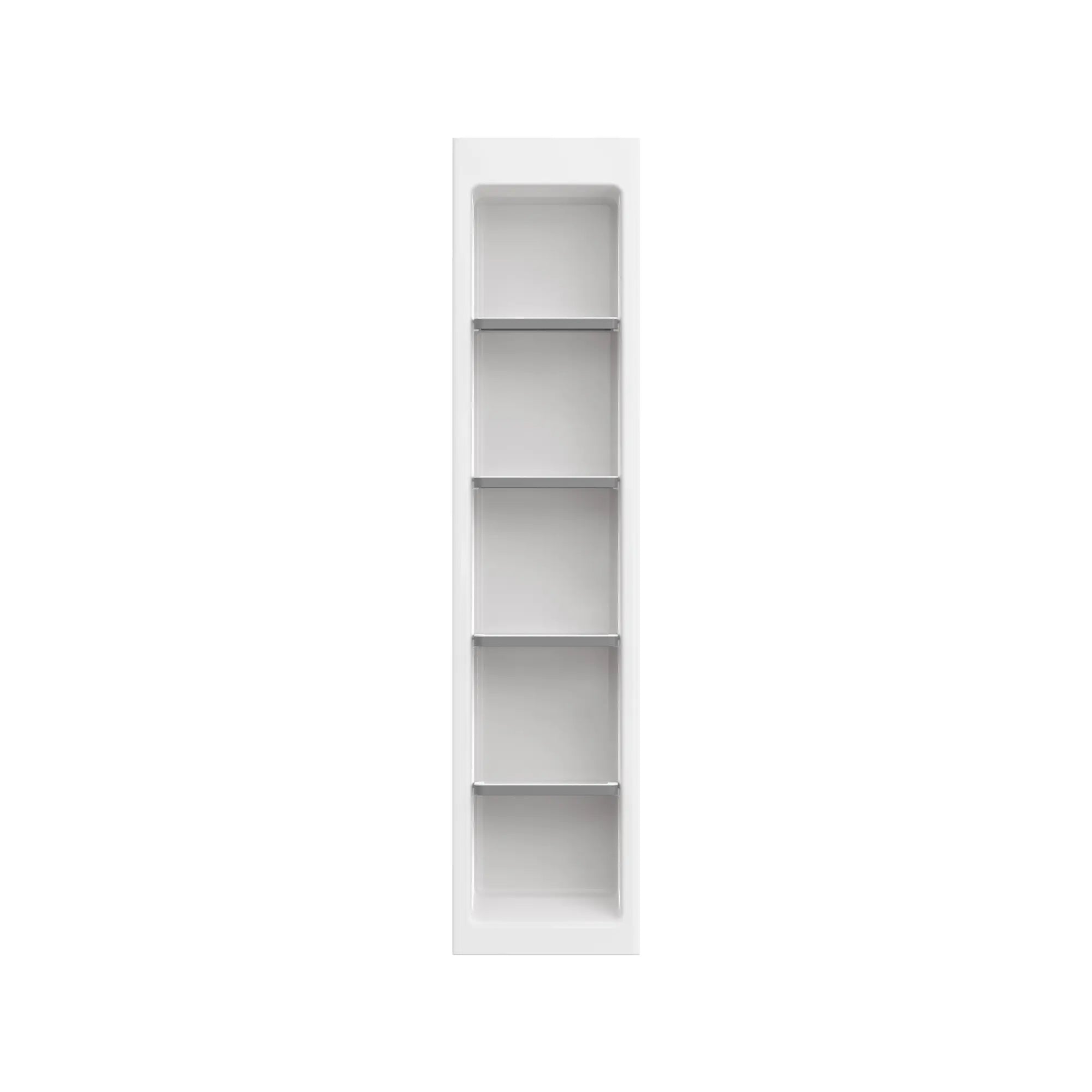 Aspirations 15 x 65-Inch In-Wall Customizable Shelving Unit // WHITE // 193195_Aspirations_SiloFront_7192000.020_0001_APRIL2023_0_CDNwebp_633ee02b-2338-445c-a3e4-247e8ea633cb.webp