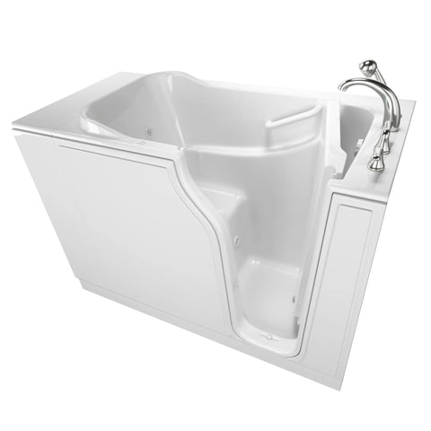 Gelcoat Entry Series 52 x 30-Inch Walk-In Tub With Whirlpool System – Right-Hand Drain With Faucet