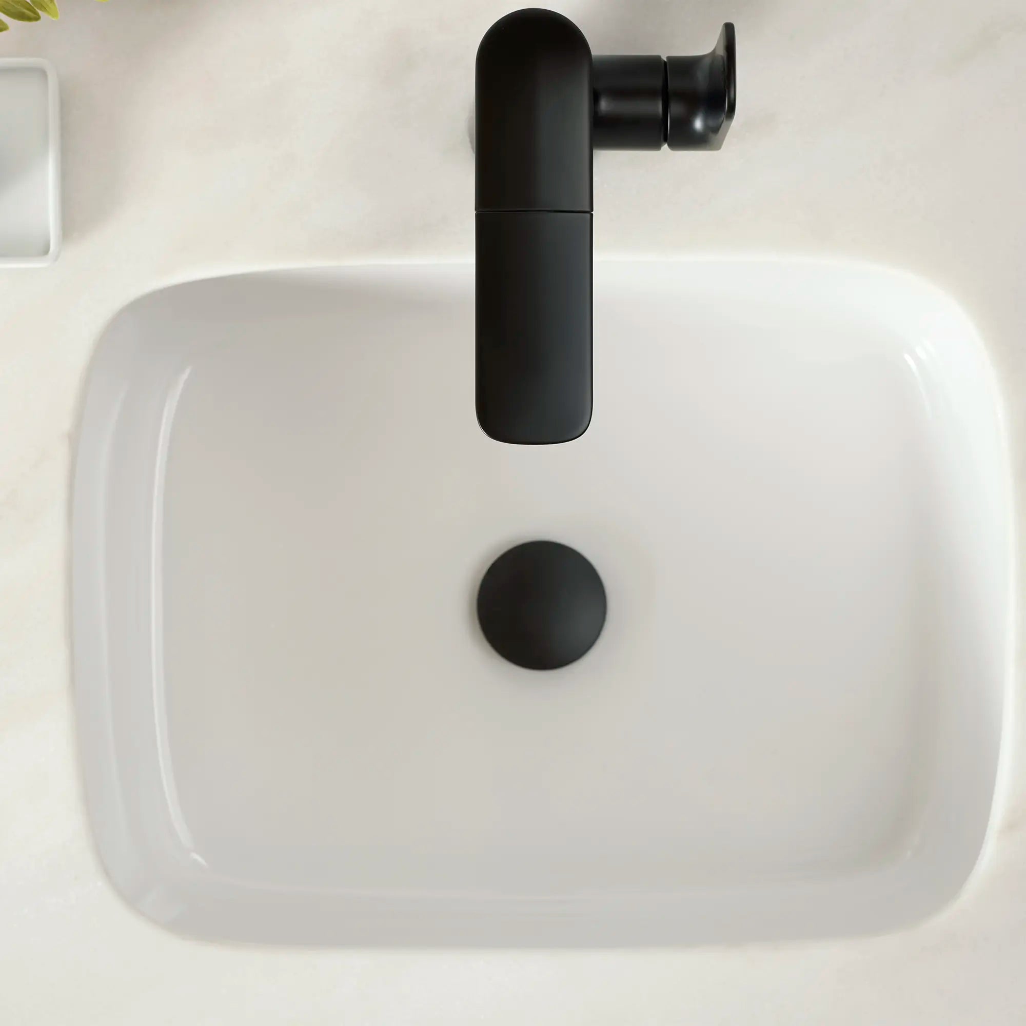 Aspirations Single-Handle Pull-Out Bathroom Faucet 1.2 gpm/4.5 L/min With Lever Handle // MATTE BLACK // 231965_Aspirations_EnvironmentCloseUp_7061121.243_1607000.020_0003_Nov2023_0_CDNwebp.webp