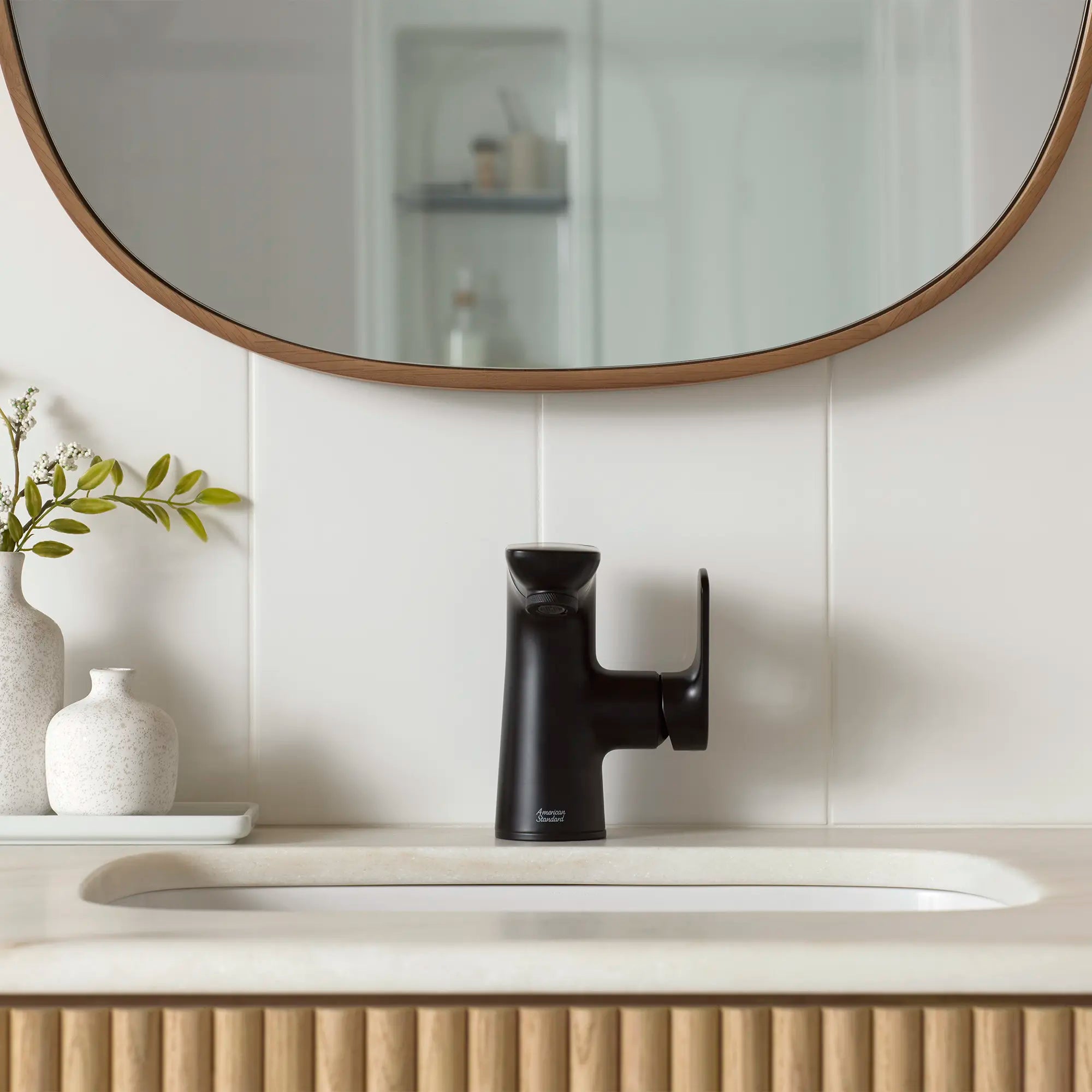 Aspirations Single-Handle Pull-Out Bathroom Faucet 1.2 gpm/4.5 L/min With Lever Handle // MATTE BLACK // 231968_Aspirations_EnvironmentCloseUp_7061121.243_1607000.020_0002_Nov2023_0_CDNwebp.webp