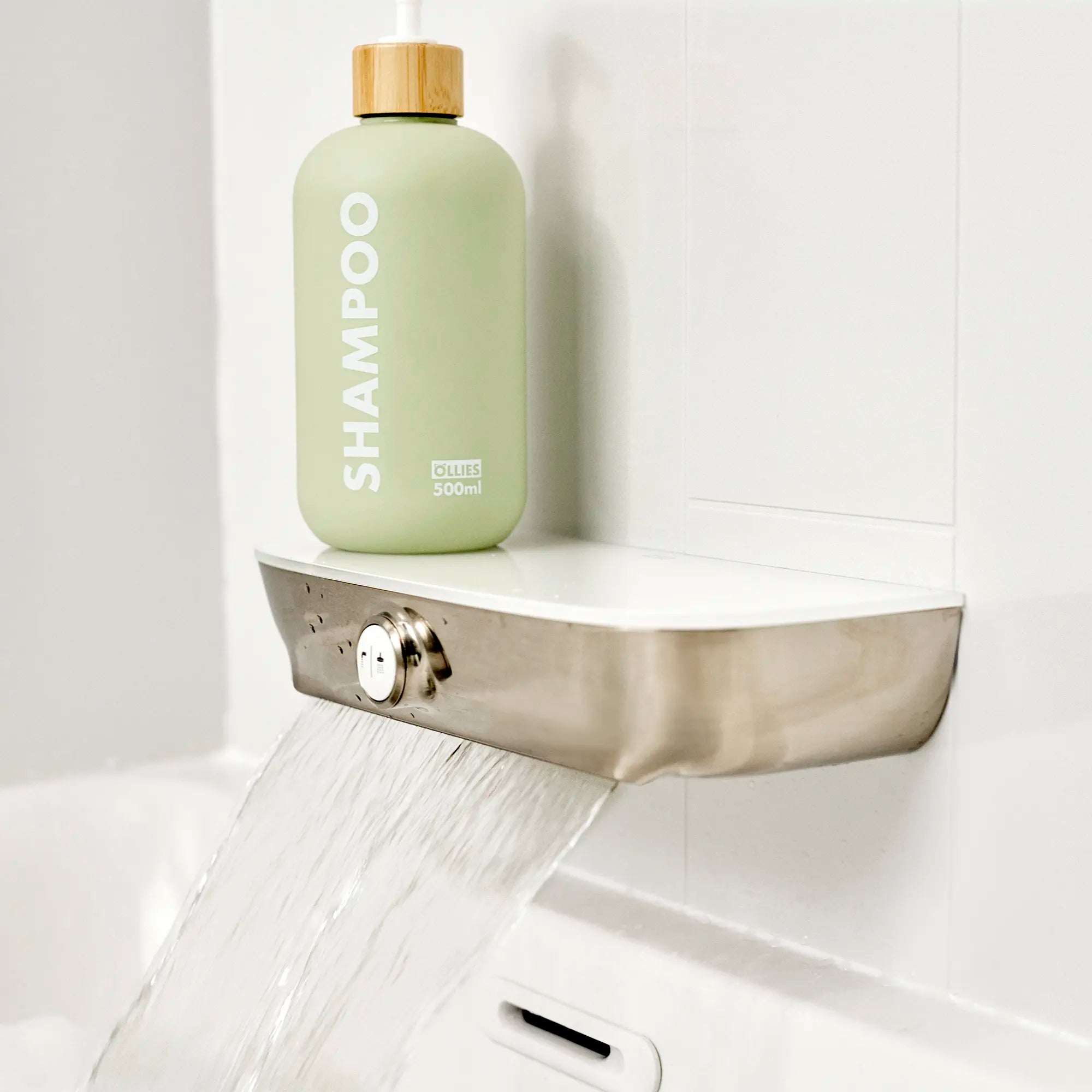 Aspirations Single-Handle Pull-Out Bathroom Faucet 1.2 gpm/4.5 L/min With Lever Handle // BRUSHED NICKEL // 234024_Aspirations_EnvironmentCloseUp_7061121.295__8888116.295_0001_Dec2023_CDNwebp.webp