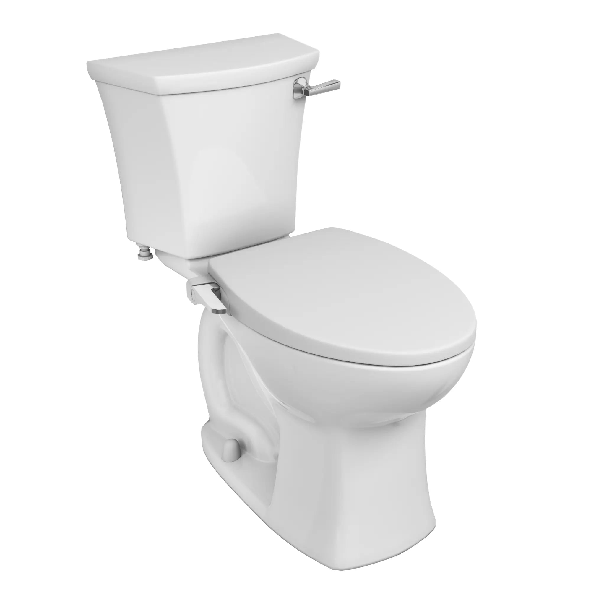 Edgemere® Two-Piece 1.28 gpf/4.8 Lpf Chair-Height Elongated Right-Hand Trip Lever Toilet With AquaWash® Slim Non-Electric SpaLet® Bidet Seat and Wax Ring // WHITE // 236785_Edgemere_SiloRight_608AA002.020_0001_Jan2024_CDNwebp.webp