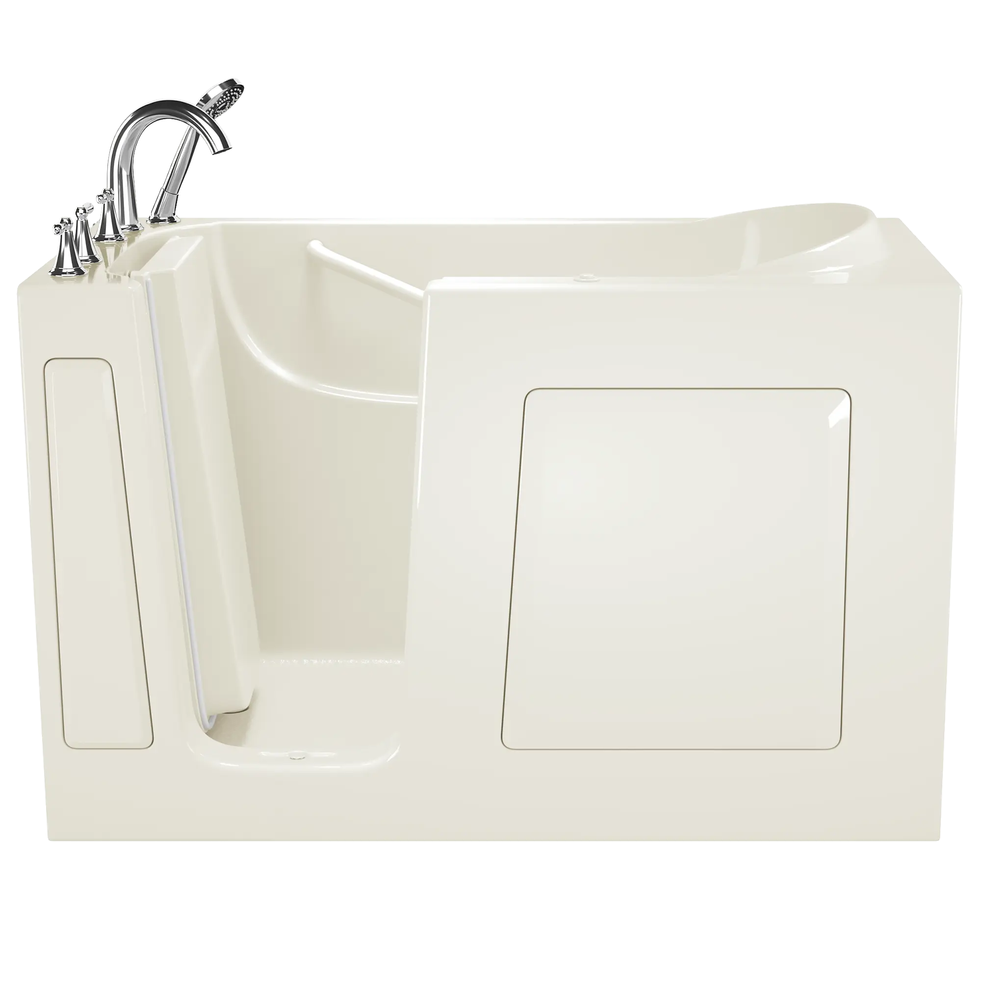 Gelcoat Entry Series 60 x 30-Inch Walk-In Tub With Whirlpool System – Left-Hand Drain With Faucet // BISCUIT // 238361_Front_SSA6030_LA-BC_LJ-BC_0_CDNwebp.webp