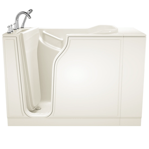 Gelcoat Entry Series 52 x 30-Inch Walk-In Tub With Air Spa System – Left-Hand Drain With Faucet