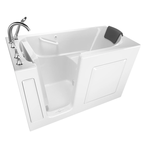 Gelcoat Premium Series 60x30 Inch Soaking Walk-In Bathtub - Left Hand Door and Drain