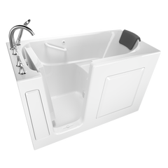 [SSM-6030LS-WH] Gelcoat Premium Series 60x30 Inch Soaking Walk-In Bathtub - Left Hand Door and Drain - Biscuit