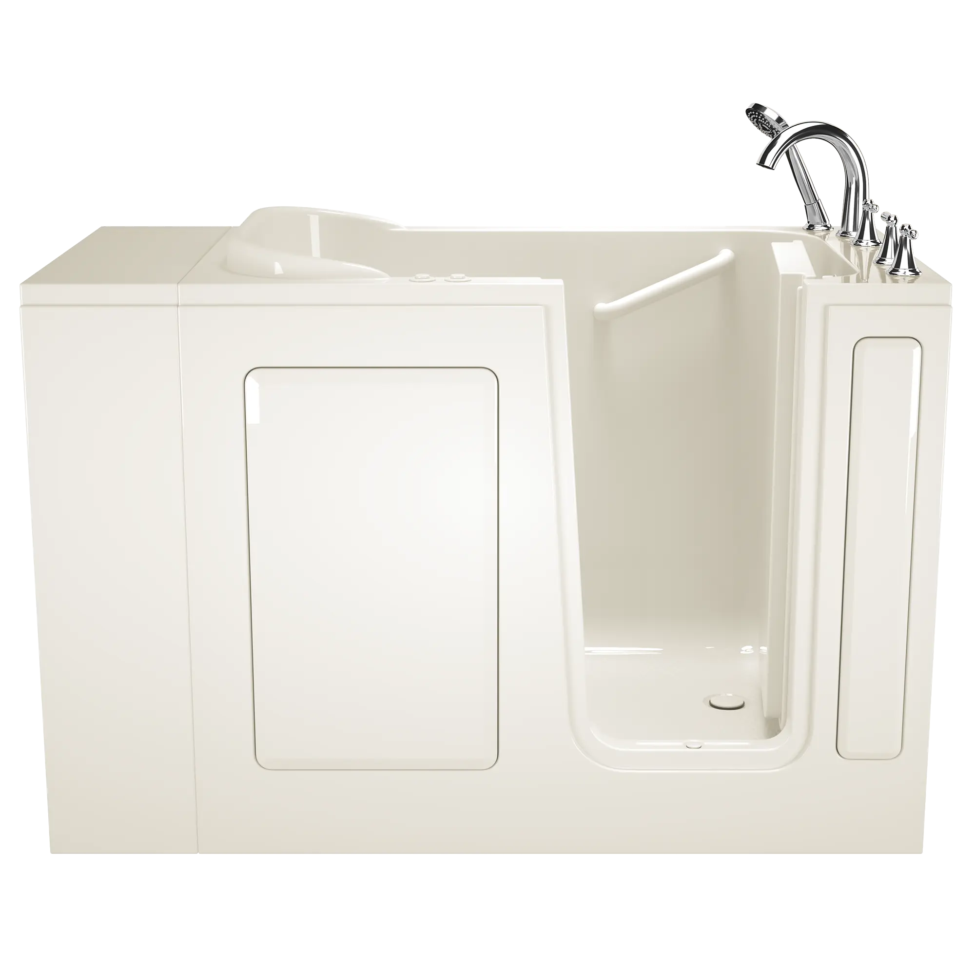 Gelcoat Entry Series 48 x 28-Inch Walk-In Tub With Combination Air Spa and Whirlpool Systems – Right-Hand Drain With Faucet // BISCUIT // 239257_Front_SSA4828RD-BC_KO_CDNwebp.webp