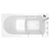 [SSA6030RJ-WH] Gelcoat Entry Series 60 x 30-Inch Walk-In Tub With Whirlpool System – Right-Hand Drain With Faucet - Biscuit