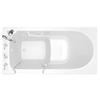[SSA6030LS-WH] Gelcoat Entry Series 60 x 30-Inch Walk-In Tub With Soaker System – Left-Hand Drain With Faucet - Biscuit