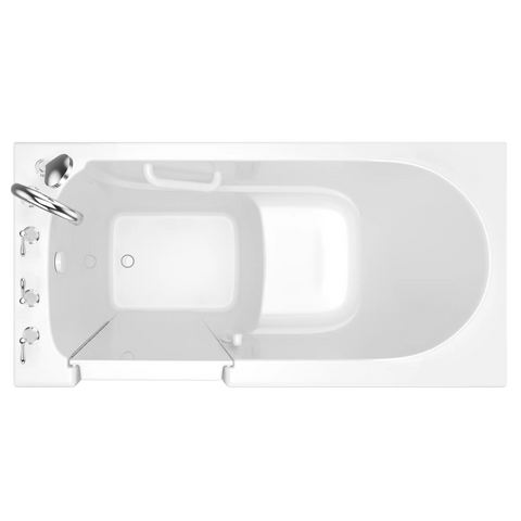 Gelcoat Entry Series 60 x 30-Inch Walk-In Tub With Soaker System – Left-Hand Drain With Faucet
