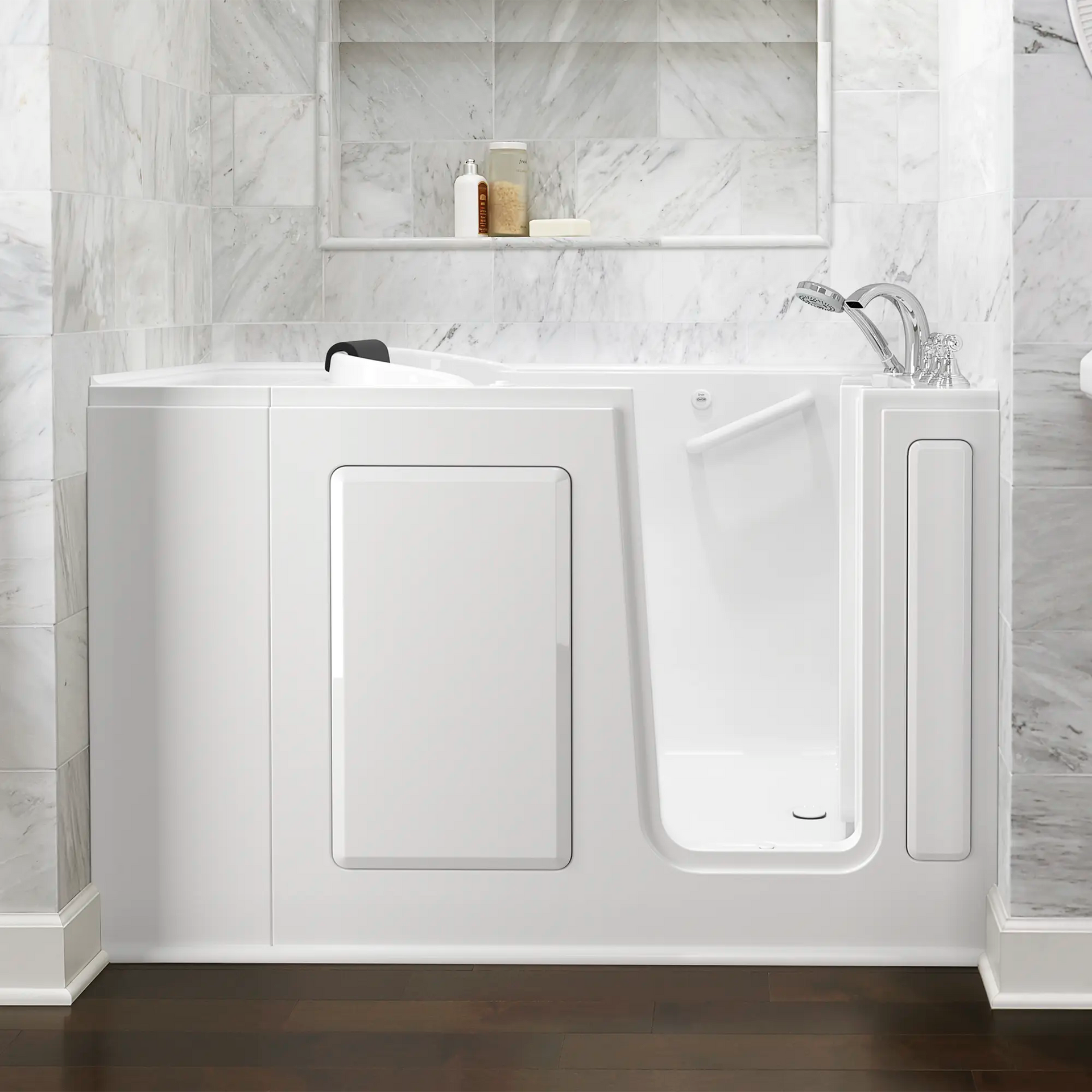 Gelcoat Premium Series 48x28 Inch Walk-In Bathtub with Jet Massage Sys