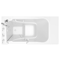 [SSA5230LA-WH] Gelcoat Entry Series 52 x 30-Inch Walk-In Tub With Air Spa System – Left-Hand Drain With Faucet - Biscuit