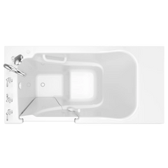 [SSA5230LA-WH] Gelcoat Entry Series 52 x 30-Inch Walk-In Tub With Air Spa System – Left-Hand Drain With Faucet - Biscuit
