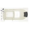 [SSM-6030LA-BC] Gelcoat Premium Series 60x30 Inch Walk-In Bathtub with Air Massage System - Left Hand Door and Drain - Biscuit