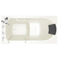 [SSM-6030LA-BC] Gelcoat Premium Series 60x30 Inch Walk-In Bathtub with Air Massage System - Left Hand Door and Drain - Biscuit