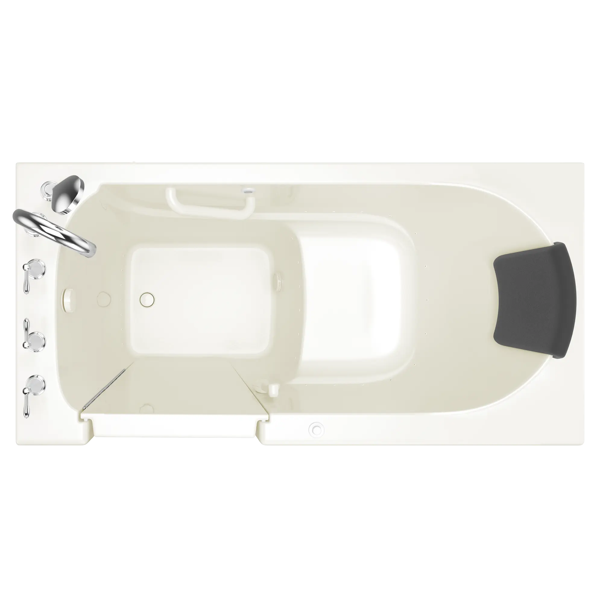 Gelcoat Premium Series 60x30 Inch Walk-In Bathtub with Air Massage System - Left Hand Door and Drain // BISCUIT // 239373_Top_SSM-6030LA-BC_CDNwebp.webp