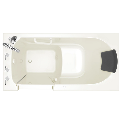 Gelcoat Premium Series 60x30 Inch Walk-In Bathtub with Air Massage System - Left Hand Door and Drain
