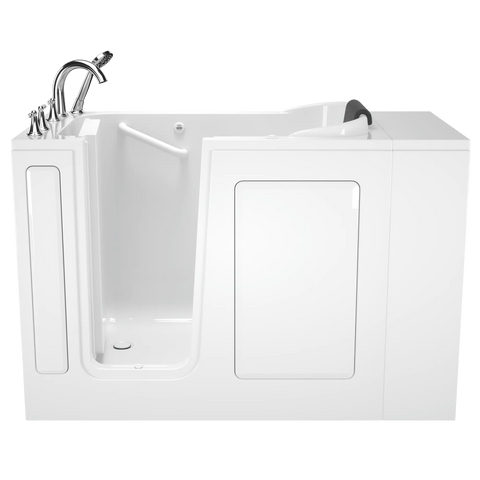 Gelcoat Premium Series 48x28 Inch Walk-In Bathtub with Air Massage System - Left Hand Door and Drain