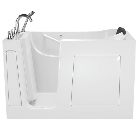Gelcoat Premium Series 60x30 Inch Walk-In Bathtub with Air Massage System - Left Hand Door and Drain