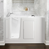 [SSM-4828LS-WH] Gelcoat Premium Series 48x28 Inch Soaking Walk-In Bathtub - Left Hand Door and Drain - Biscuit