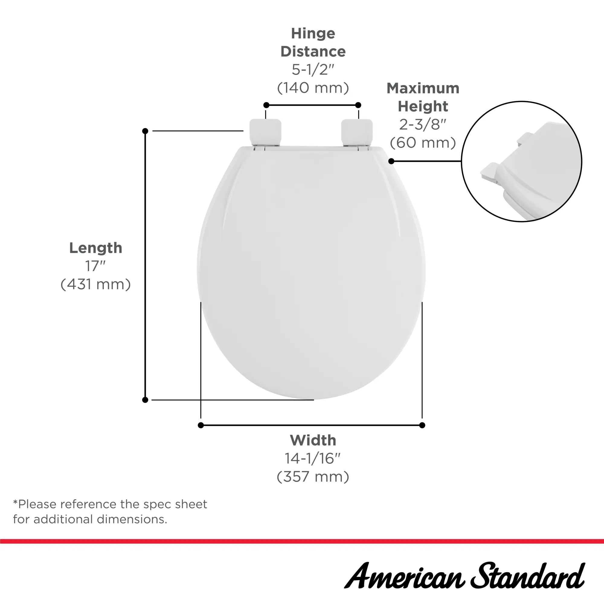 Champion® Slow -Close  & Easy Lift-off Round Front Toilet Seat // WHITE // 239994_MightyTuff_Infographic_5267B60CL_0002_MAR2024_0_CDNwebp.webp