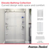 Elevate 48x30-inch Curved Shower Base with Center Drain Outlet // ARCTIC // 240098_Elevate_Infographic_2947SWT48.011_0001_MAR2024_CDNwebp.webp