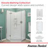 Elevate 38-inch Neo-Angle Base with Center Drain Outlet // ARCTIC // 240099_Elevate_Infographic_2947SWT38.011_0001_MAR2024_CDNwebp.webp