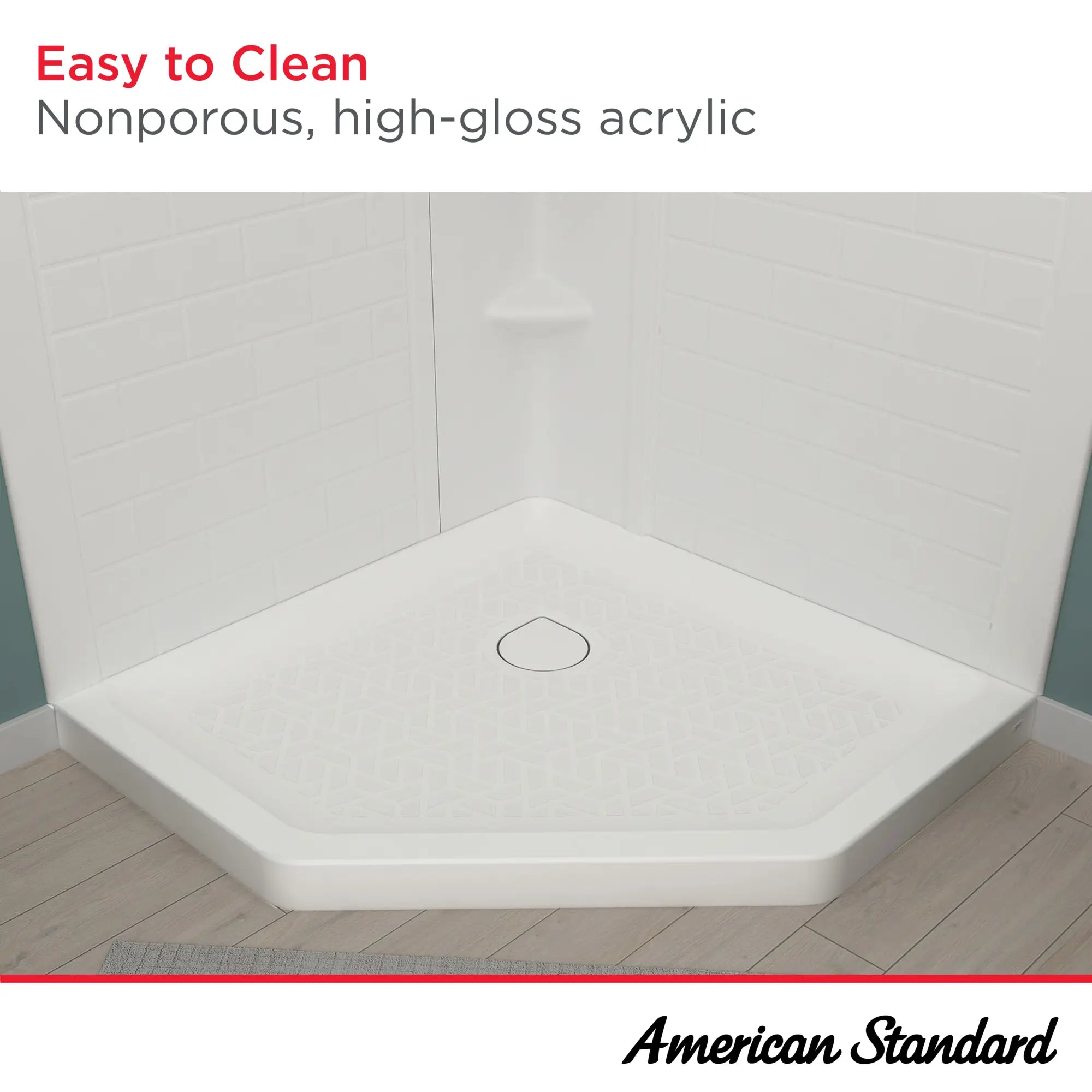 Elevate 38-inch Neo-Angle Base with Center Drain Outlet // ARCTIC // 240121_Elevate_Infographic_A8017T-CO.011_0001_APR2024_CDNwebp.webp