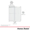Elevate Frameless 60x72-inch Top-Roller Curved Sliding Shower Door //   BRUSHED NICKEL // 240122_Elevate_Infographic_AM00838400_0001_APR2024_CDNwebp.webp