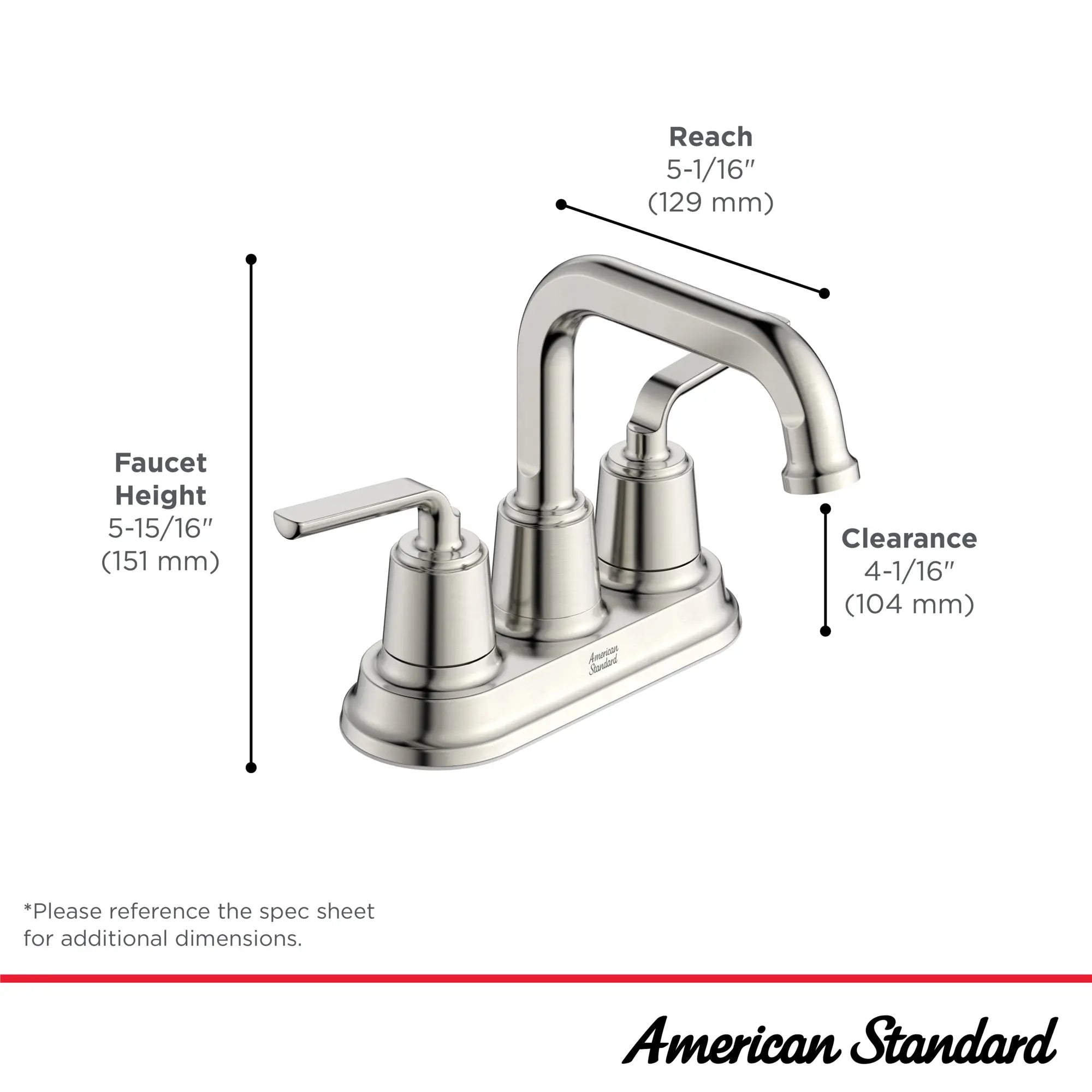 Kenridge Two-Handle Centerset Bathroom Faucet // BRUSHED NICKEL // 244119_Kenridge_Infographic_1037042950_0001_APR2024_CDNwebp.webp