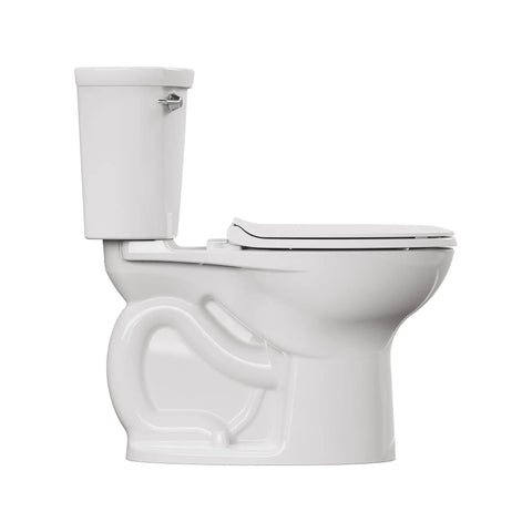 Cadet 12 in. Rough In 2-Piece 1.28 GPF/4.8LPF Single Flush Chair Height Elongated Antimicrobial Toilet with Slow Close Antimicrobial Seat