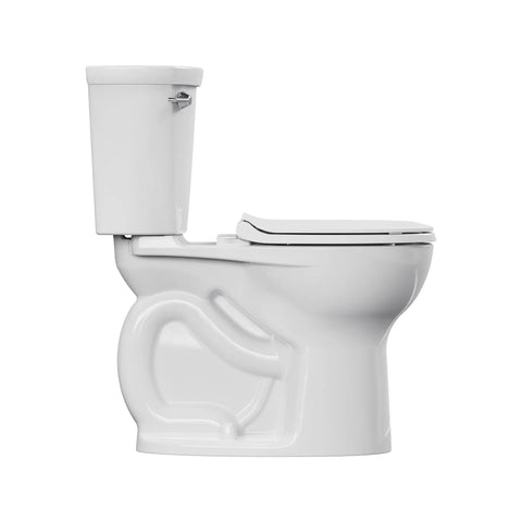 Cadet 12 in. Rough In 2-Piece 1.28 GPF/4.8LPF Single Flush Chair Height Round Front Antimicrobial Toilet with Slow Close Antimicrobial Seat