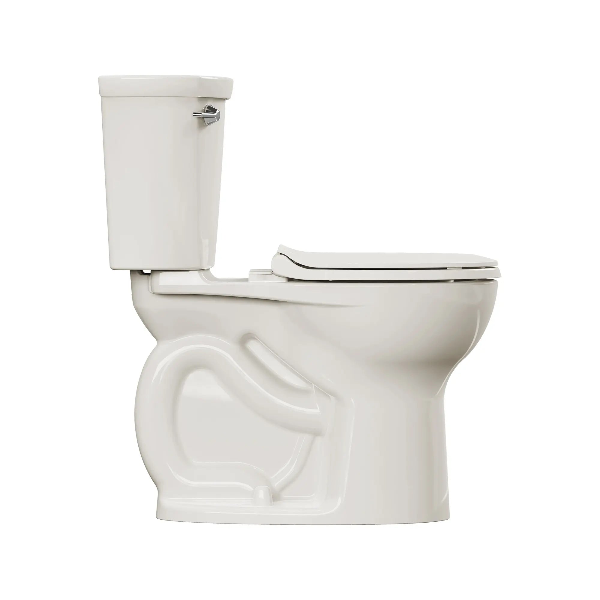 Cadet 12 in. Rough In 2-Piece 1.28 GPF/4.8LPF Single Flush Chair Height Round Front Antimicrobial Toilet with Slow Close Antimicrobial Seat // BONE // 244582_Cadet_SiloSide_788BA104.021_0001_APRIL2024_CDNwebp.webp