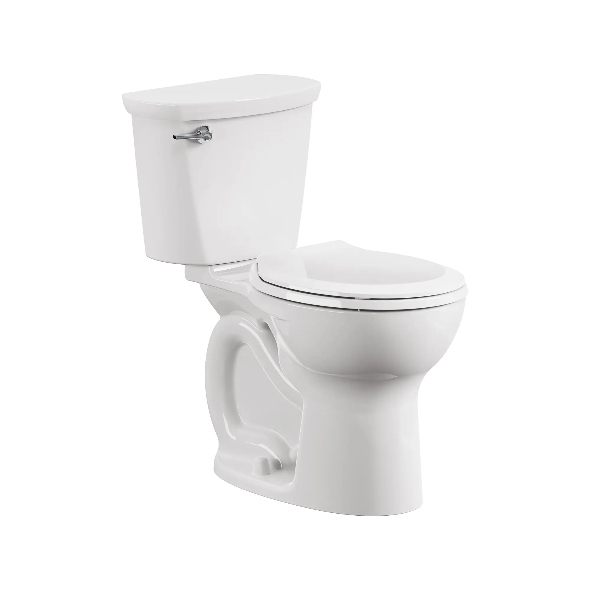 Cadet 12 in. Rough In 2-Piece 1.28 GPF/4.8LPF Single Flush Chair Height Round Front Antimicrobial Toilet with Slow Close Antimicrobial Seat // WHITE // 244601_Cadet_SiloRight_788BA104.020_0001_APRIL2024_CDNwebp.webp