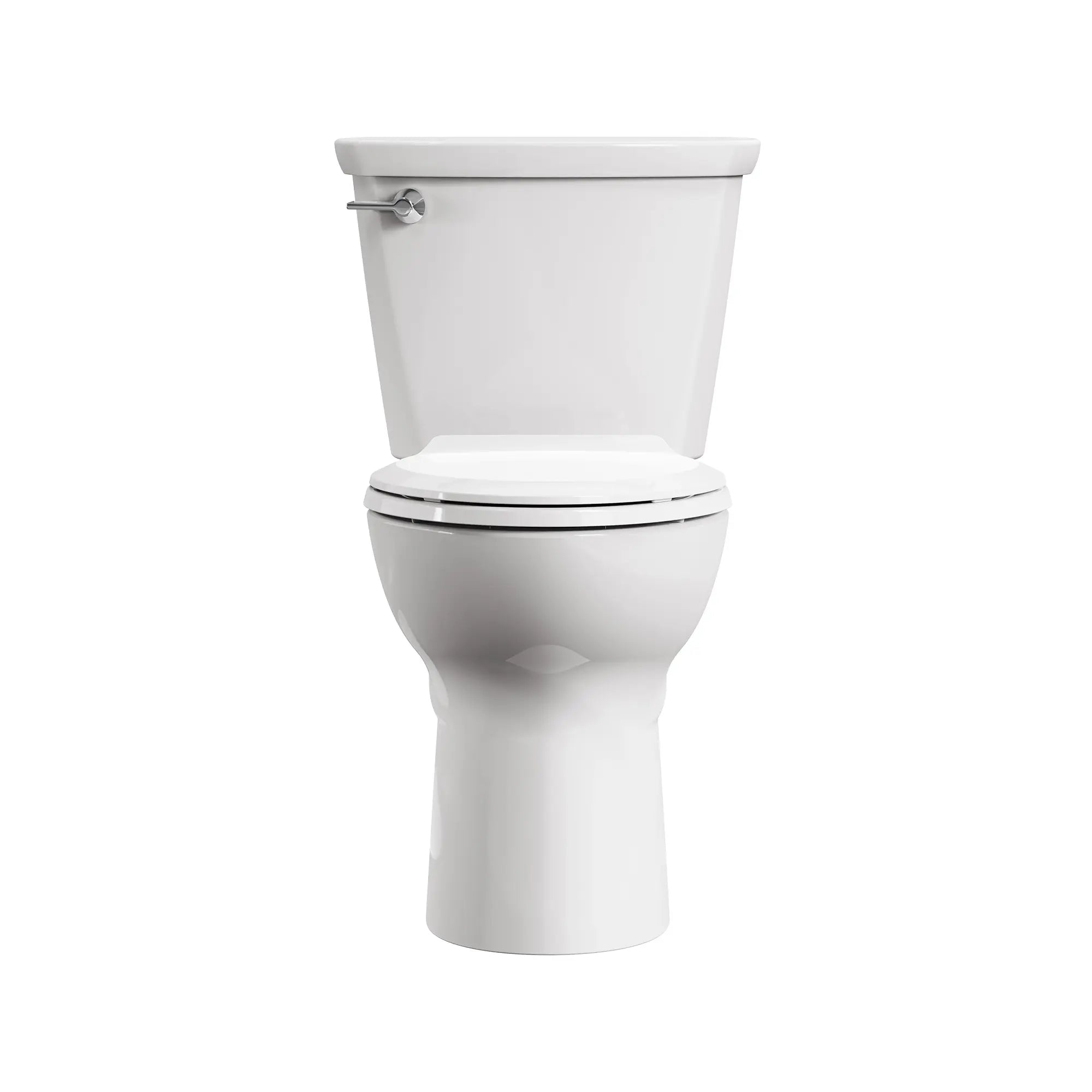 Cadet 12 in. Rough In 2-Piece 1.28 GPF/4.8LPF Single Flush Chair Height Elongated Antimicrobial Toilet with Slow Close Antimicrobial Seat // WHITE // 244702_Cadet_SiloFront_788AA104.020_0001_APRIL2024_CDNwebp.webp