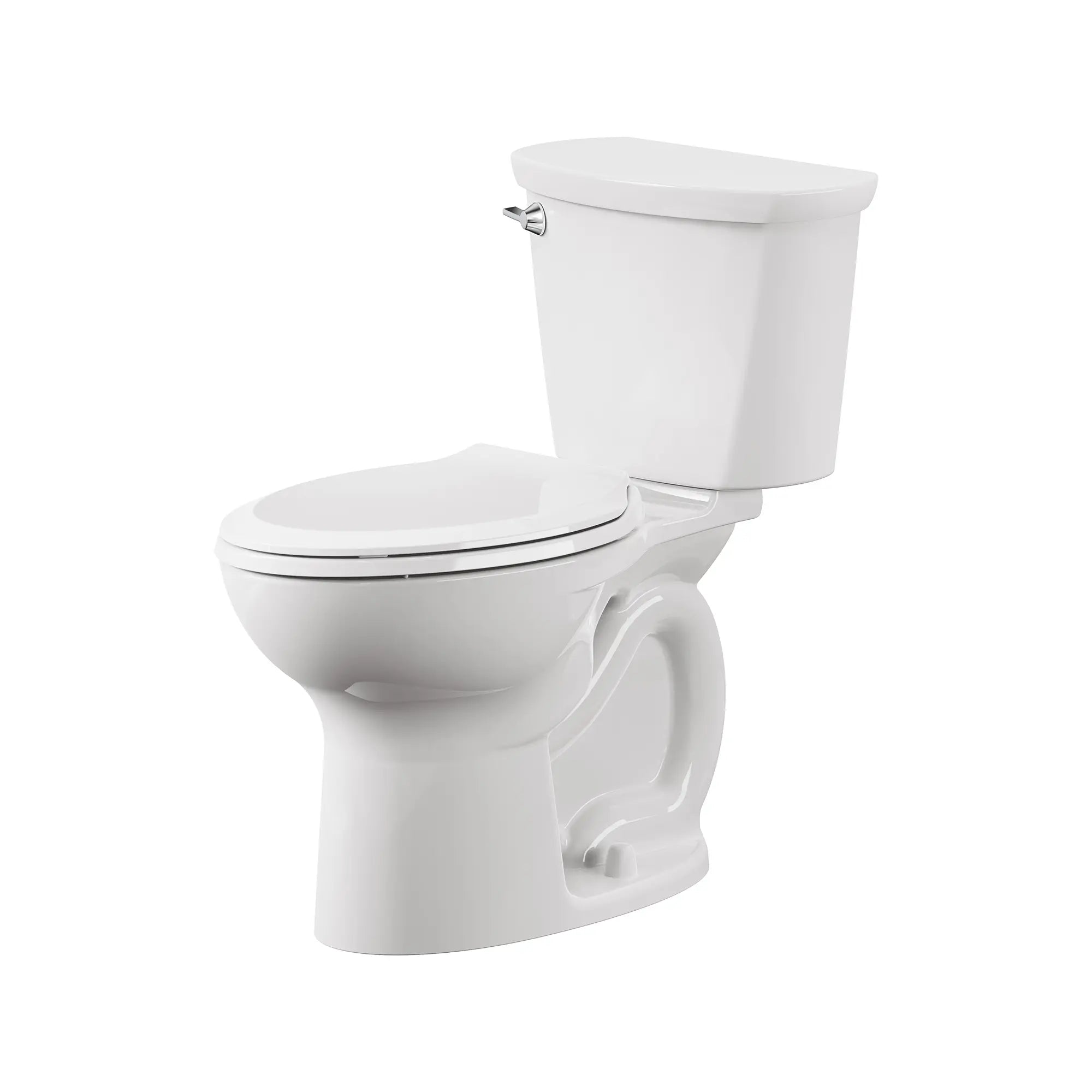 Cadet 12 in. Rough In 2-Piece 1.28 GPF/4.8LPF Single Flush Chair Height Elongated Antimicrobial Toilet with Slow Close Antimicrobial Seat // WHITE // 244709_Cadet_SiloLeft_788AA104.020_0001_APRIL2024_CDNwebp.webp